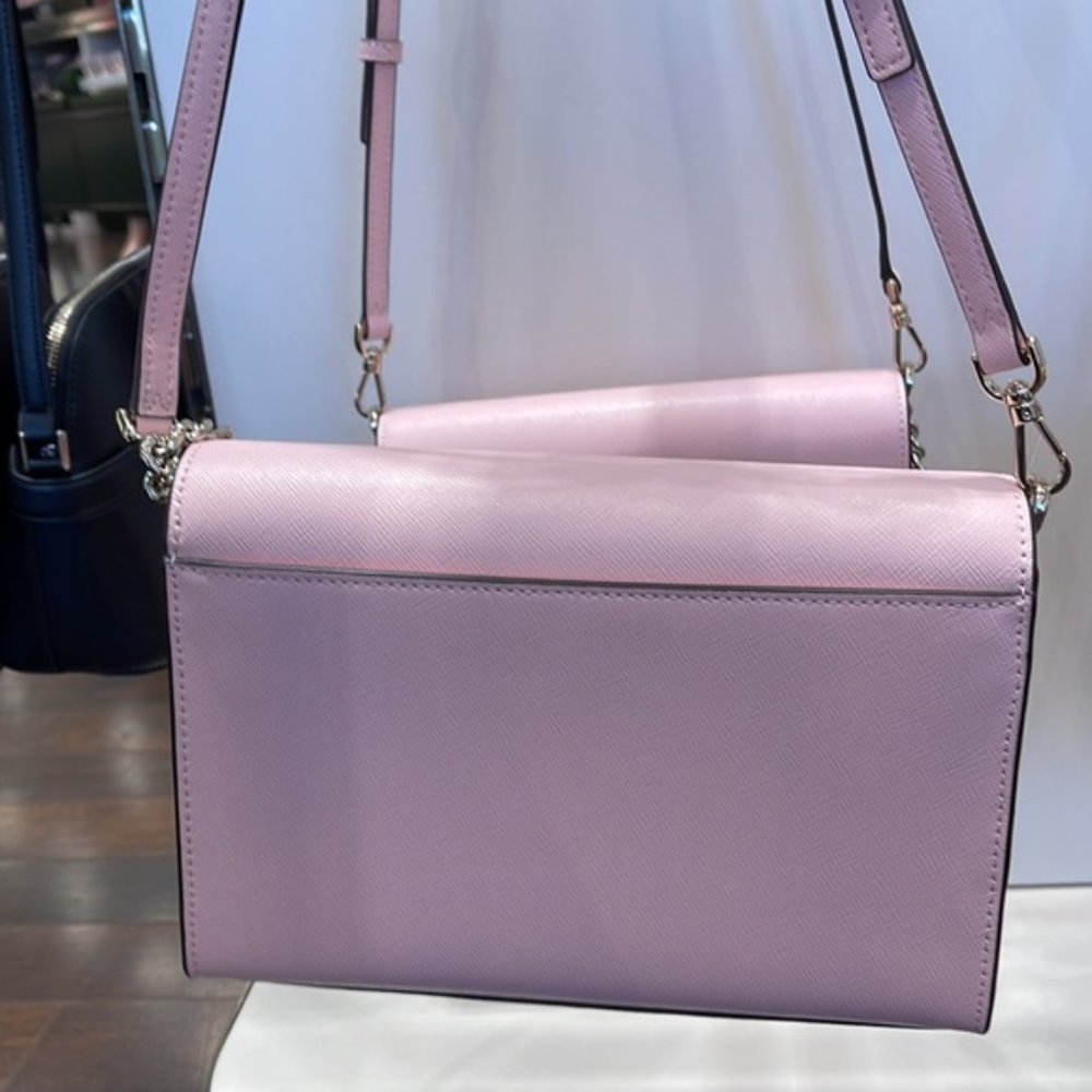 Kate Spade Carson Convertible Crossbody Chalk Pink - Picture 8 of 16